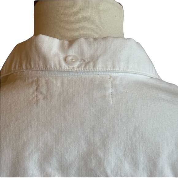 Cloth & Stone White Button Up Front Tie Collared Top Blouse, Size XS - Picture 10 of 10
